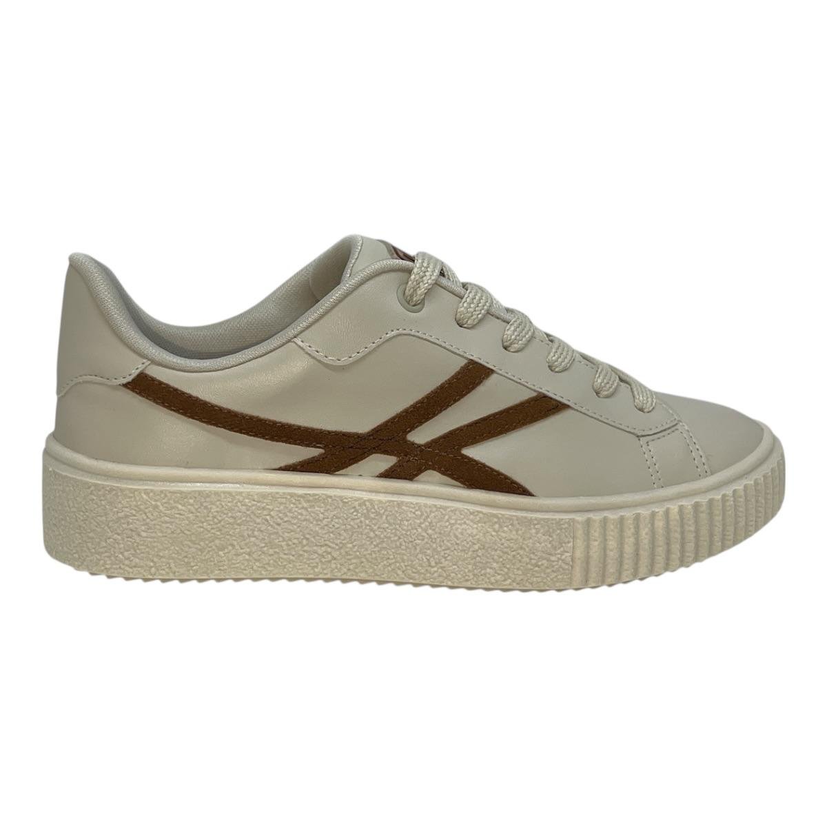 TENIS QUIZ FEMININO PLATAFORMA CASUAL 69-1783-30 OFF WHITE Branco 2