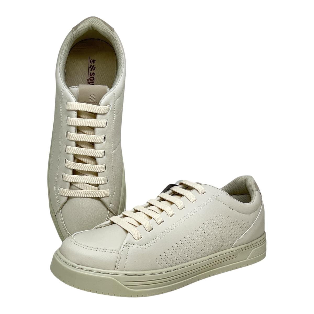 SAPATENIS SOUND MASCULINO CALCE FACIL CASUAL SE253 OFF WHITE Branco 3