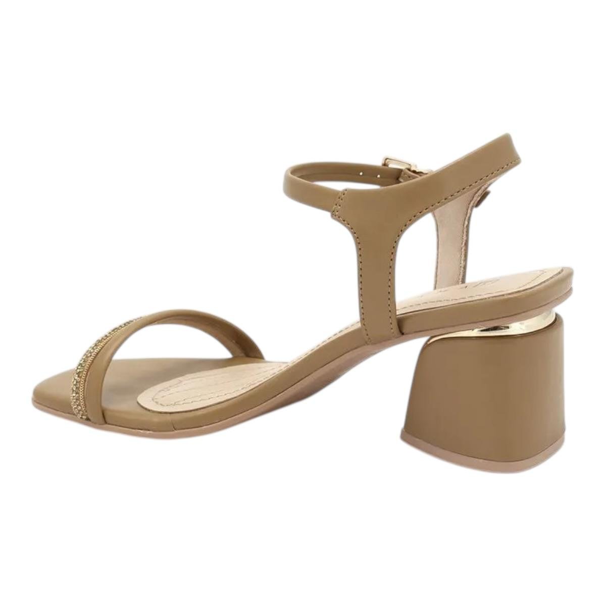 SANDALIA RAMARIM FEMININA SALTO MEDIO CASUAL 24-28202 CARAMELO Marrom 5