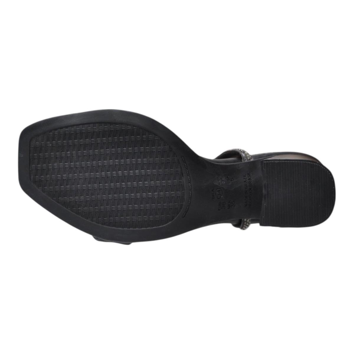 SANDALIA RAMARIM FEMININA SALTO MEDIO CASUAL 24-41201 PRETO Preto 3