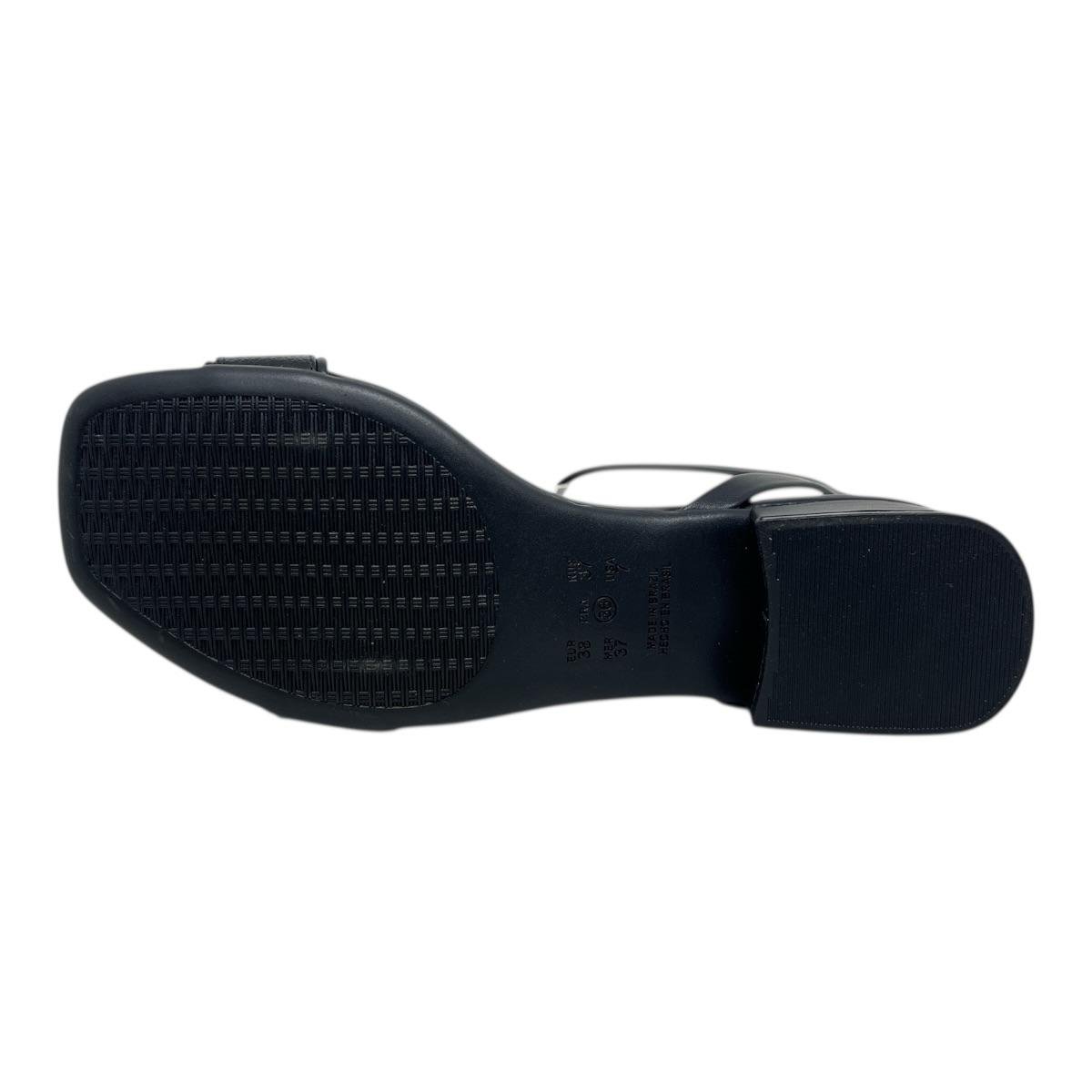 SANDALIA RAMARIM FEMININA SALTO MEDIO CASUAL 24-53204 PRETO Preto 3