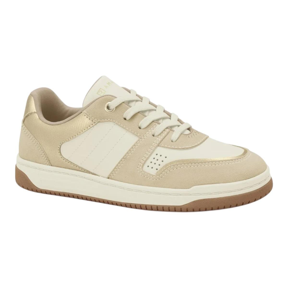 TENIS RAMARIM FEMININO PLATAFORMA CASUAL 25-63101 BEGE
