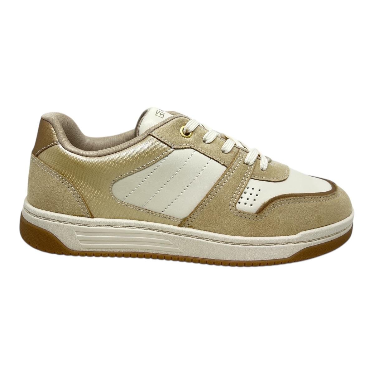 TENIS RAMARIM FEMININO PLATAFORMA CASUAL 25-63101 BEGE Bege 2