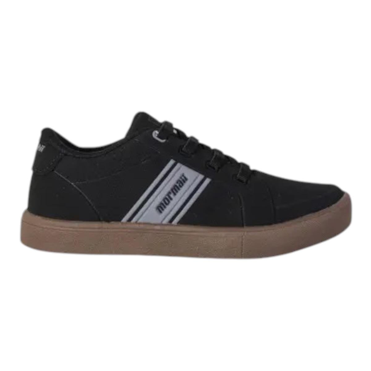 TENIS MORMAI INFANTIL MENINO URBAN MALTA JR EASY CASUAL 205019 PRETO