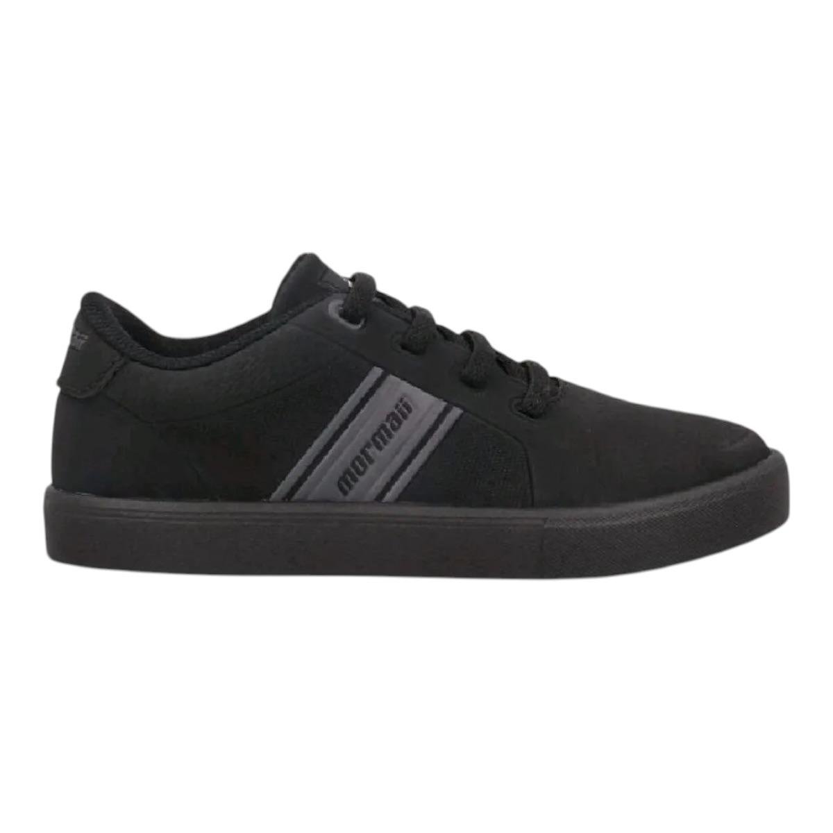 TENIS MORMAI INFANTIL MENINO URBAN MALTA JR EASY CASUAL 205019 PRETO