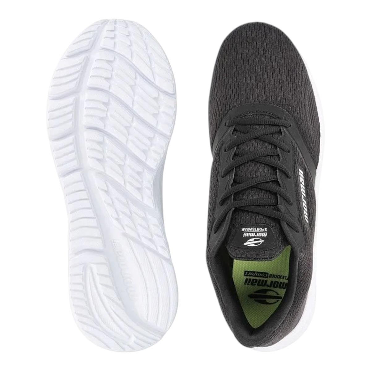 TENIS MORMAI MASCULINO RUNNING CONFORTO SOUL 2 204116 PRETO Preto 2
