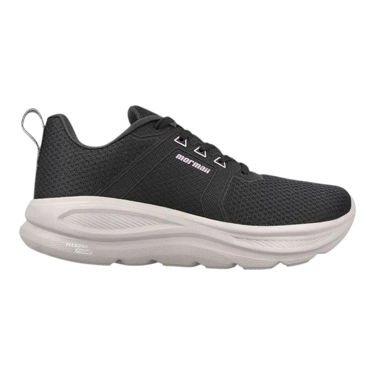 TENIS MORMAI FEMININO RUNNING CONFORTO WIDE 204105 PRETO