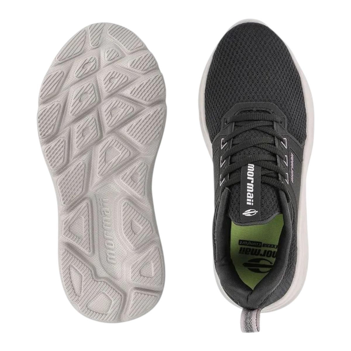 TENIS MORMAI FEMININO RUNNING CONFORTO WIDE 204105 PRETO Preto 2