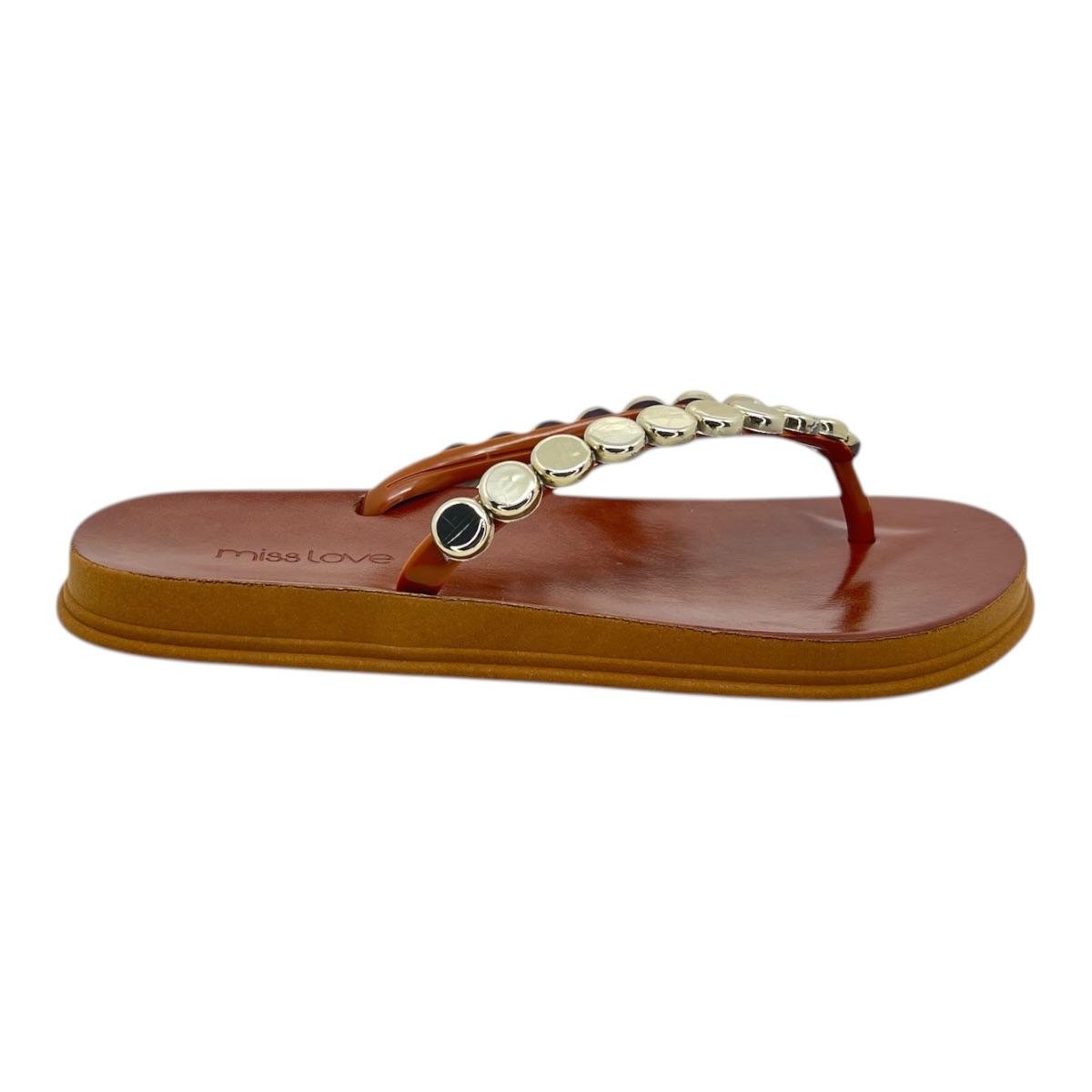 TAMANCO MISS LOVE FEMININO PLATAFORMA CASUAL PR-202 CARAMELO