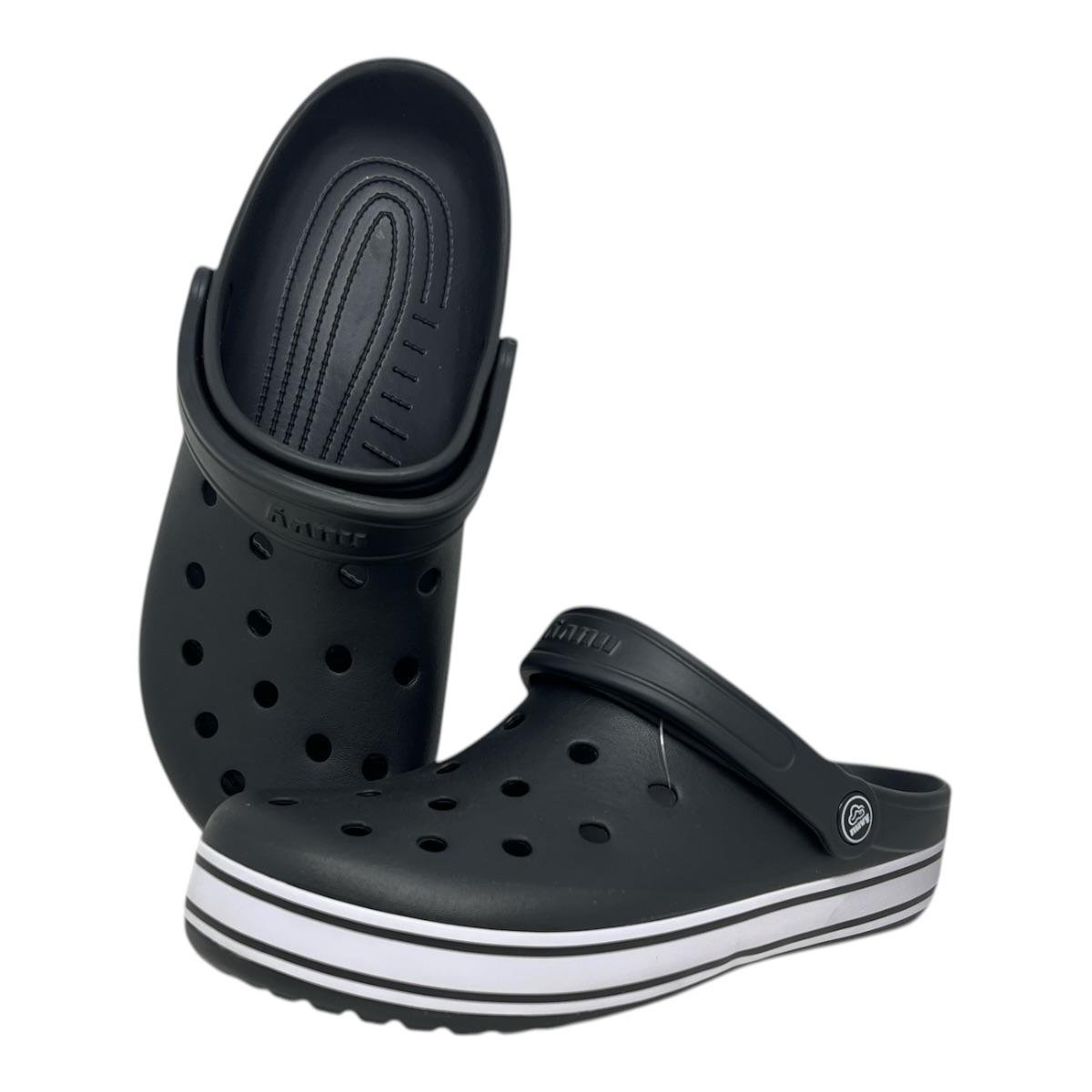 SANDALIA BABUCHE NUVY MASCULINO BAND2 CASUAL 1500.NV0002/2M PRETO Preto 3