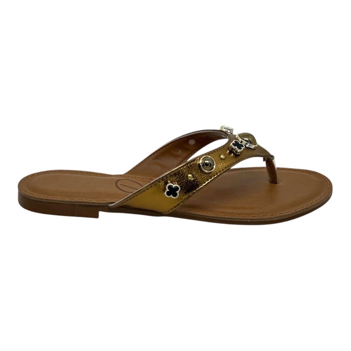 CHINELO D´CAPRI FEMININO RASTEIRA CASUAL 352 MARROM