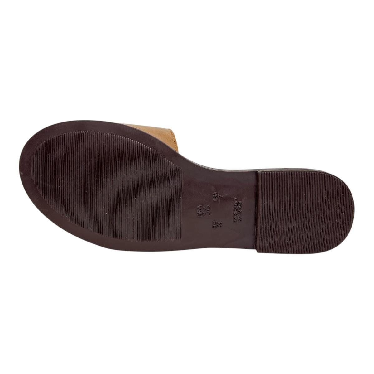 CHINELO D´CAPRI FEMININO RASTEIRA CASUAL 122 CARAMELO Bege 4