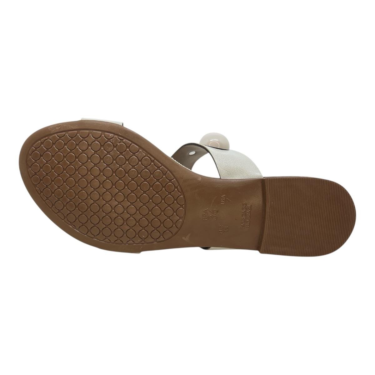 CHINELO D´CAPRI FEMININA RASTEIRA CASUAL 364 OFF WHITE Branco 4