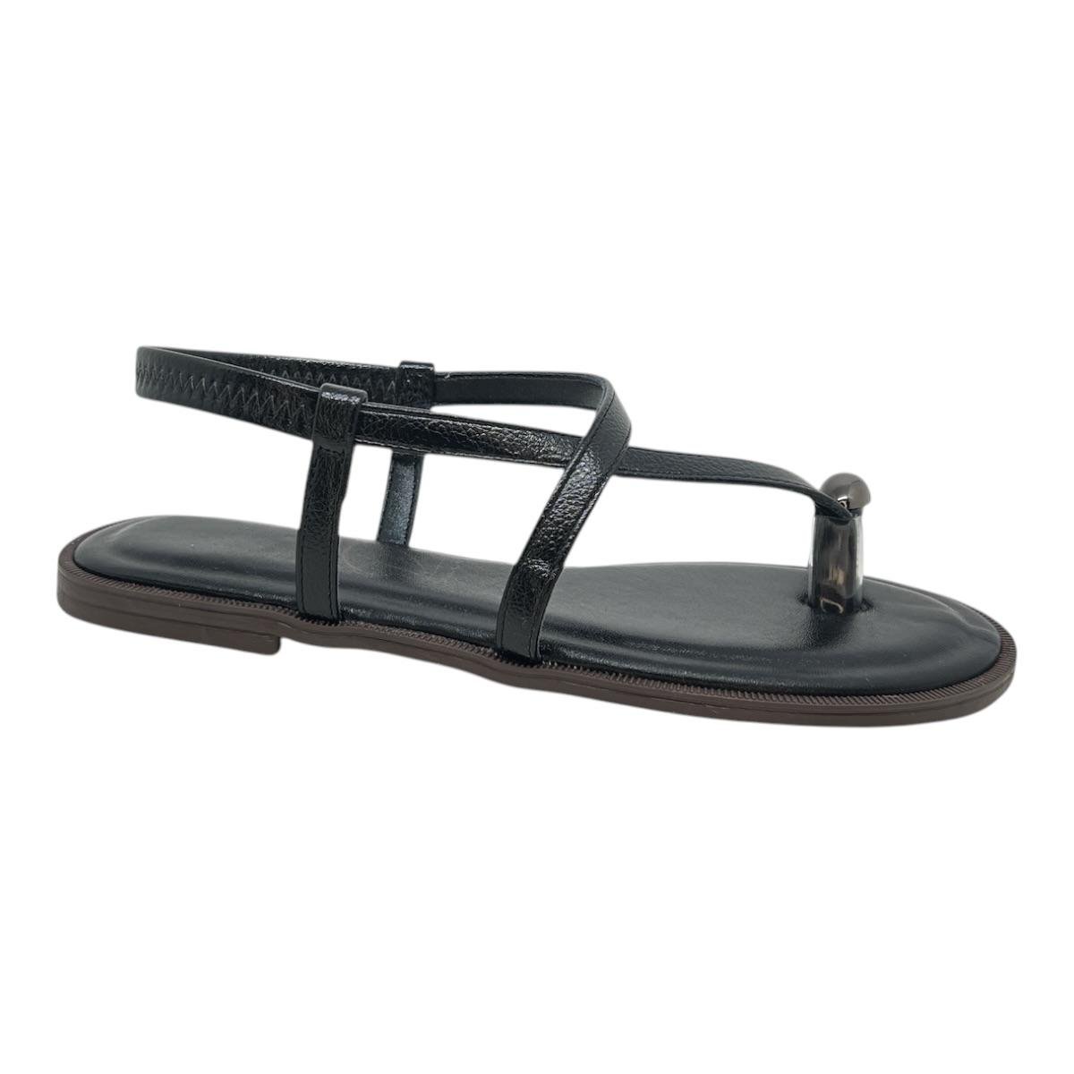 SANDALIA D´CAPRI FEMININA RASTEIRA CASUAL 125 PRETO Preto 2