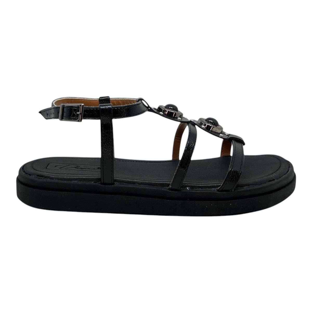 SANDALIA D´CAPRI FEMININA PLATAFORMA CASUAL 664 PRETO