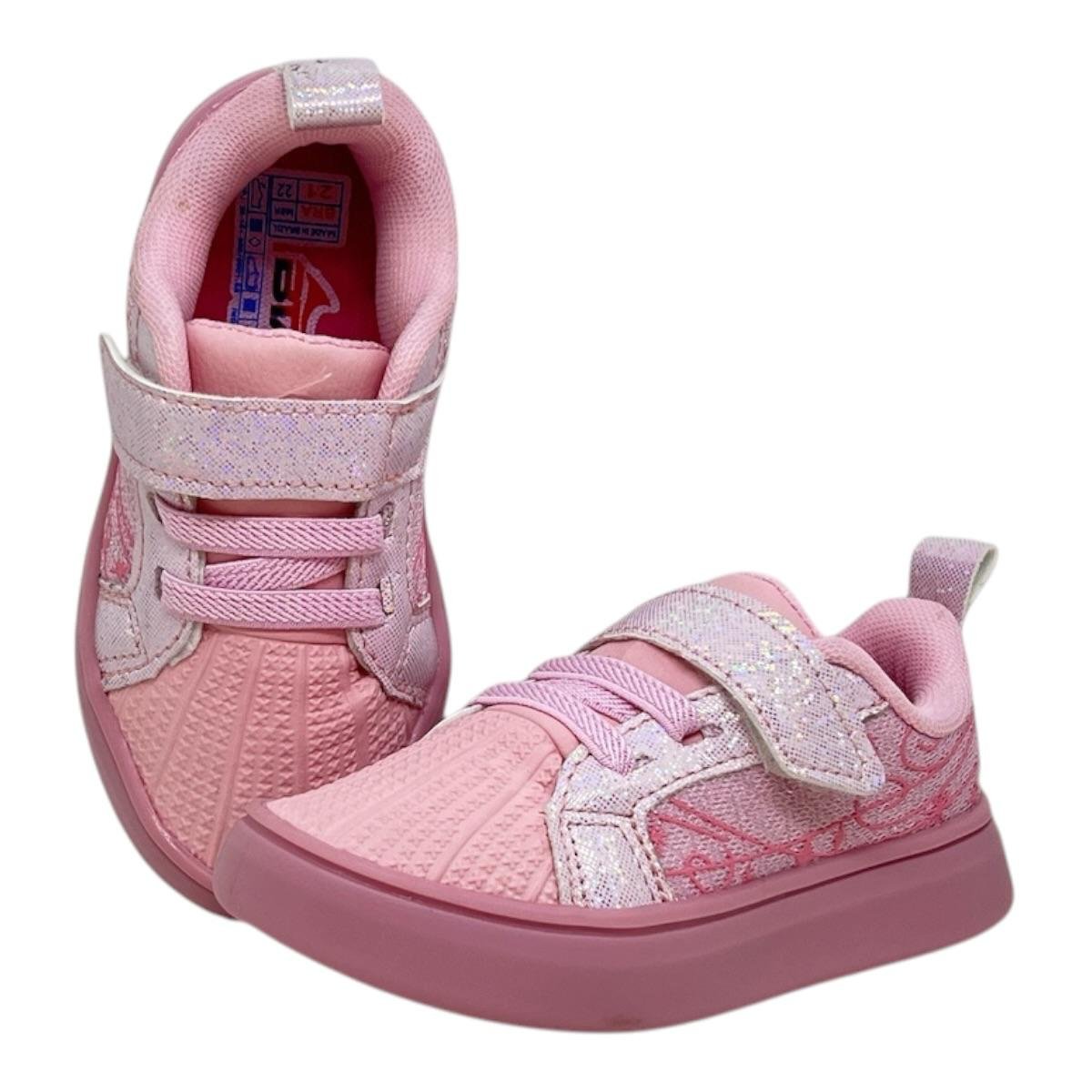 TENIS BATATINHA INFANTIL MENINA LED CASUAL 088 ROSA Rosa 3