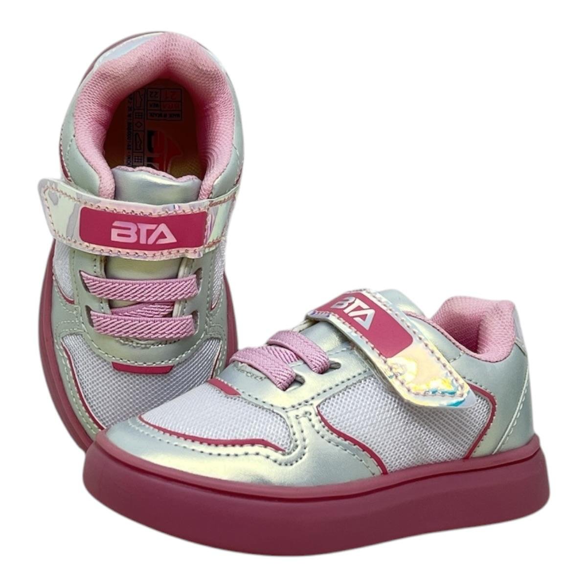 TENIS BATATINHA INFANTIL MENINA LED CASUAL 087 BRANCO Branco 3