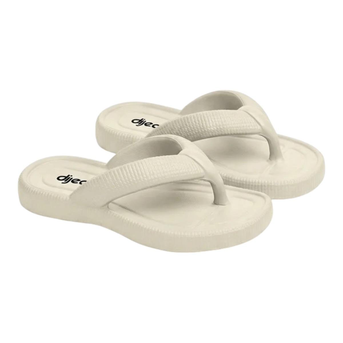 CHINELO DIJEAN FEMININO RASTEIRA CASUAL 32800001 OFF WHITE Branco 2