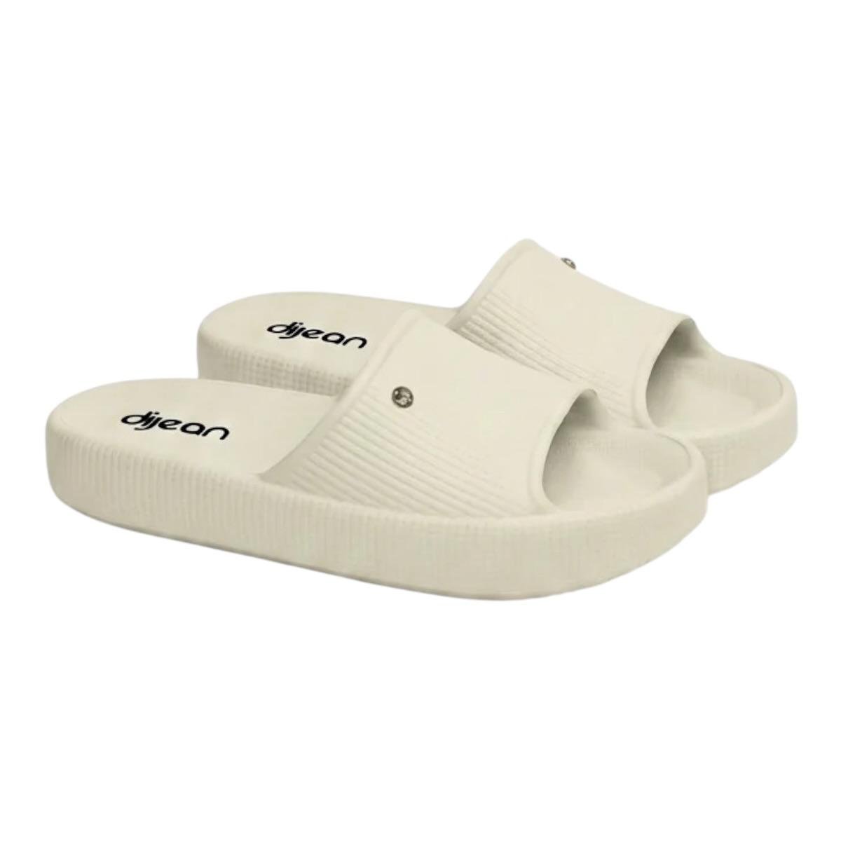 TAMANCO SLIDE DIJEAN FEMININO RASTEIRA 32880001 OFF WHITE Branco 2