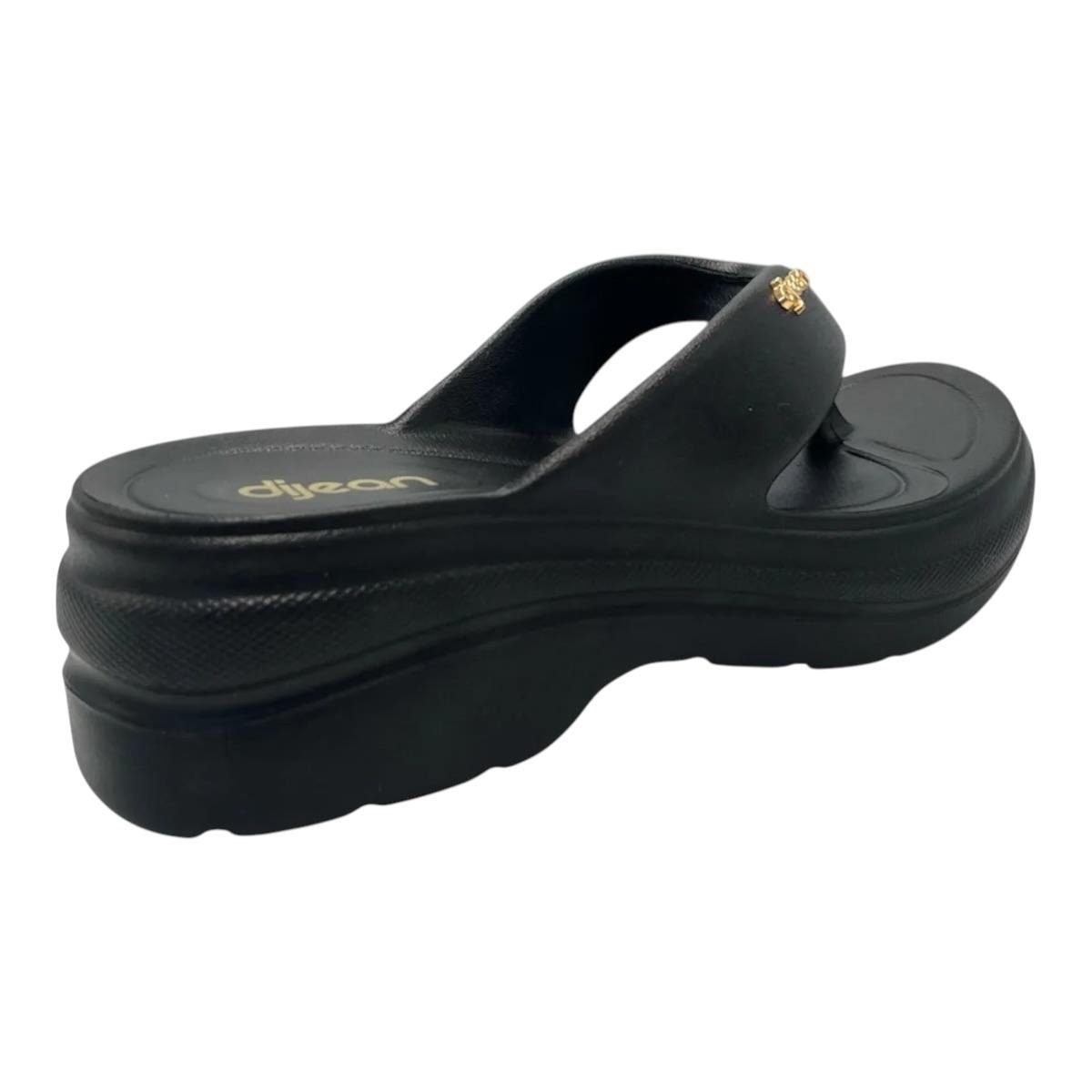 TAMANCO DIJEAN FEMININO FLATFORM CASUAL 33110001 PRETO Preto 4