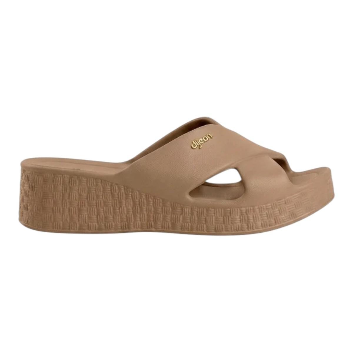 TAMANCO DIJEAN FEMININO PLATAFORMA CASUAL 33100001 CARAMELO