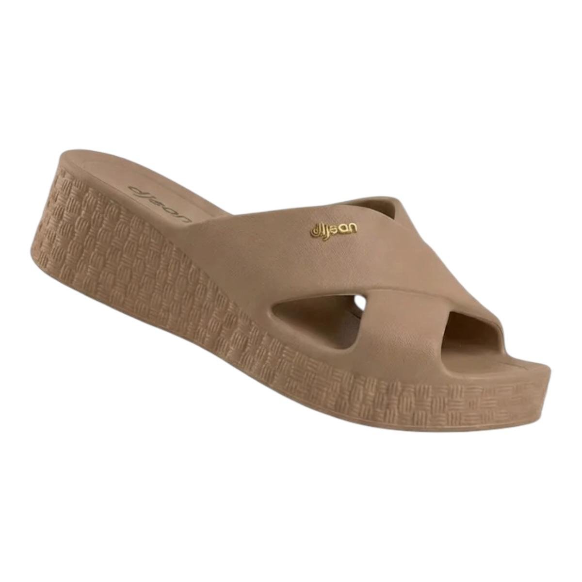 TAMANCO DIJEAN FEMININO PLATAFORMA CASUAL 33100001 CARAMELO Marrom 3