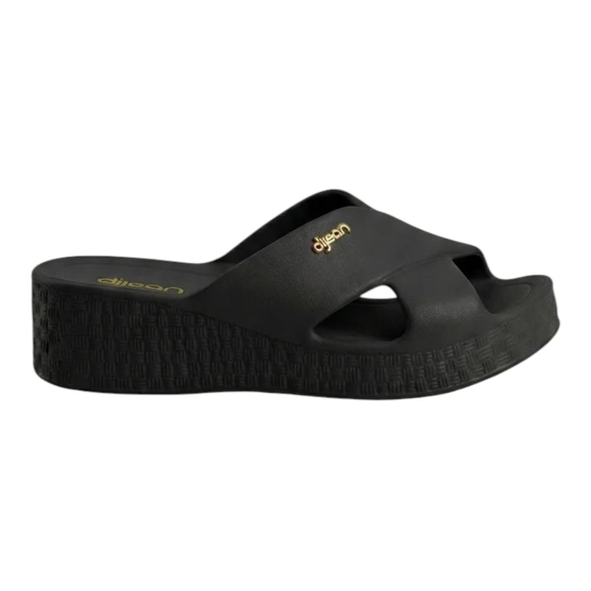 TAMANCO DIJEAN FEMININO PLATAFORMA CASUAL 33100001 PRETO
