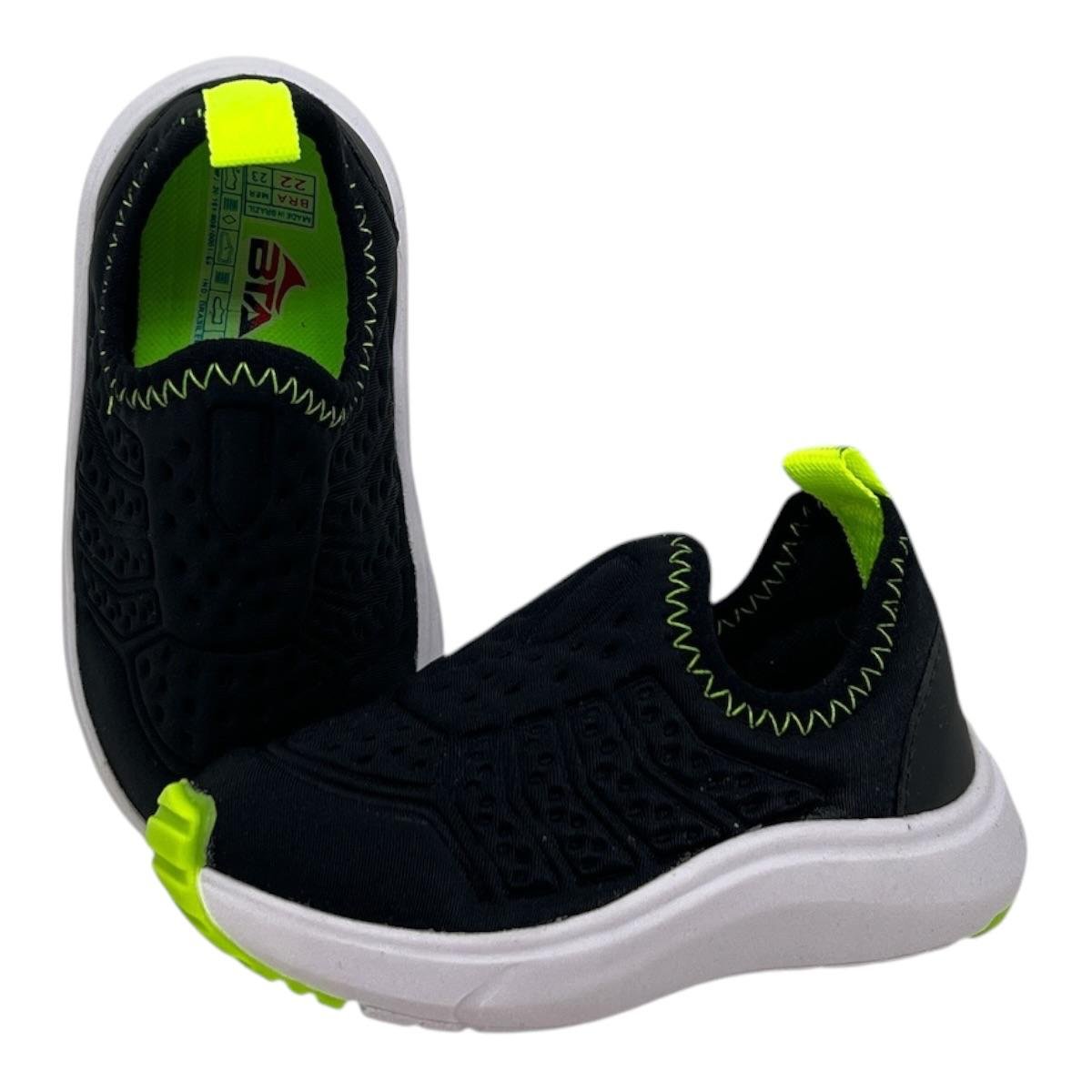 TENIS BATATINHA INFANTIL MENINO PLATAFORMA CASUAL 066 PRETO Preto 3