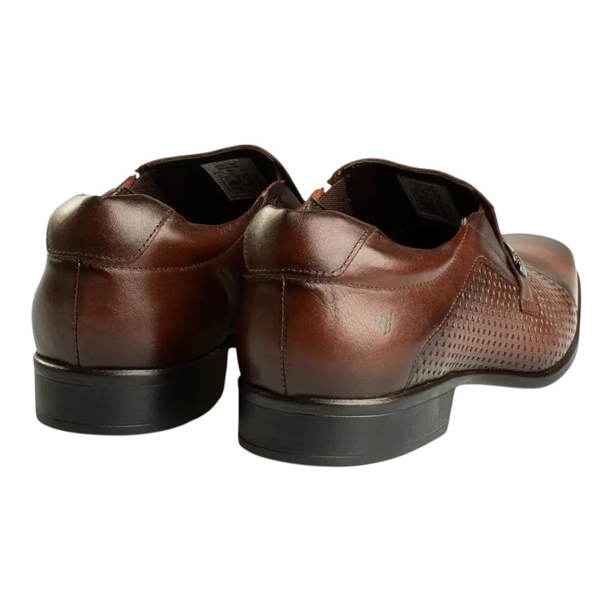 KIT SAPATO RAFARILLO MASCULINO MAIS CINTO MAIS MEIA MAIS CALCADEIRA SOCIAL 34065-102PK MARROM Marrom 4