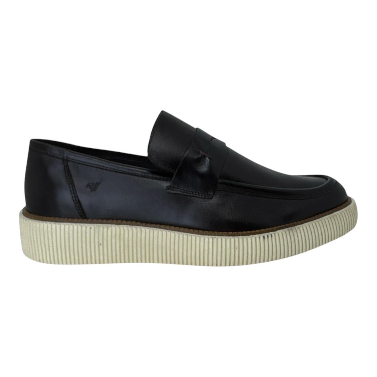 SAPATO RAFARILLO MASCULINO MOCASSIM EM COURO CASUAL 2401-01P MARROM