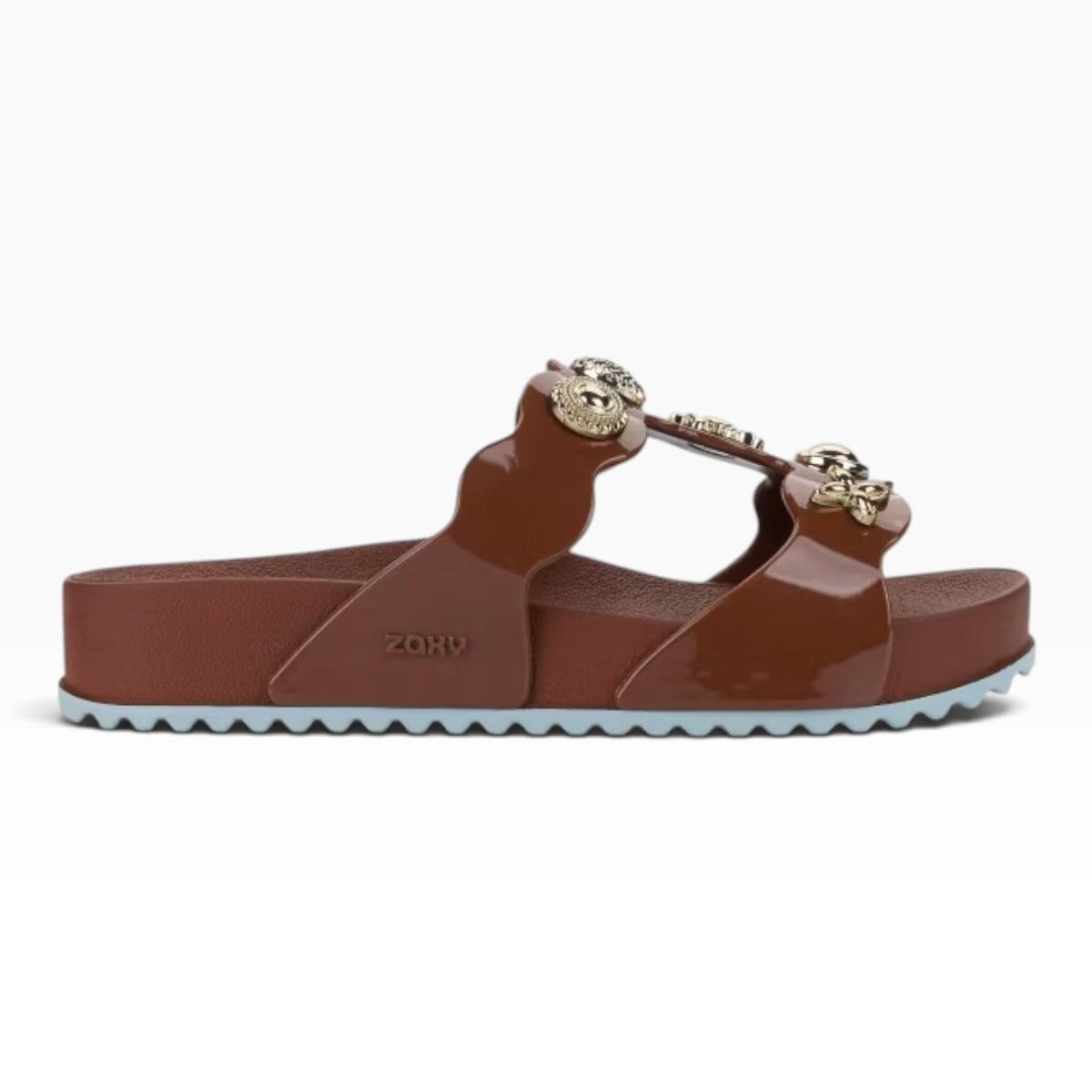 TAMANCO ZAXY FEMININO CHARMS CASUAL 19429 MARROM