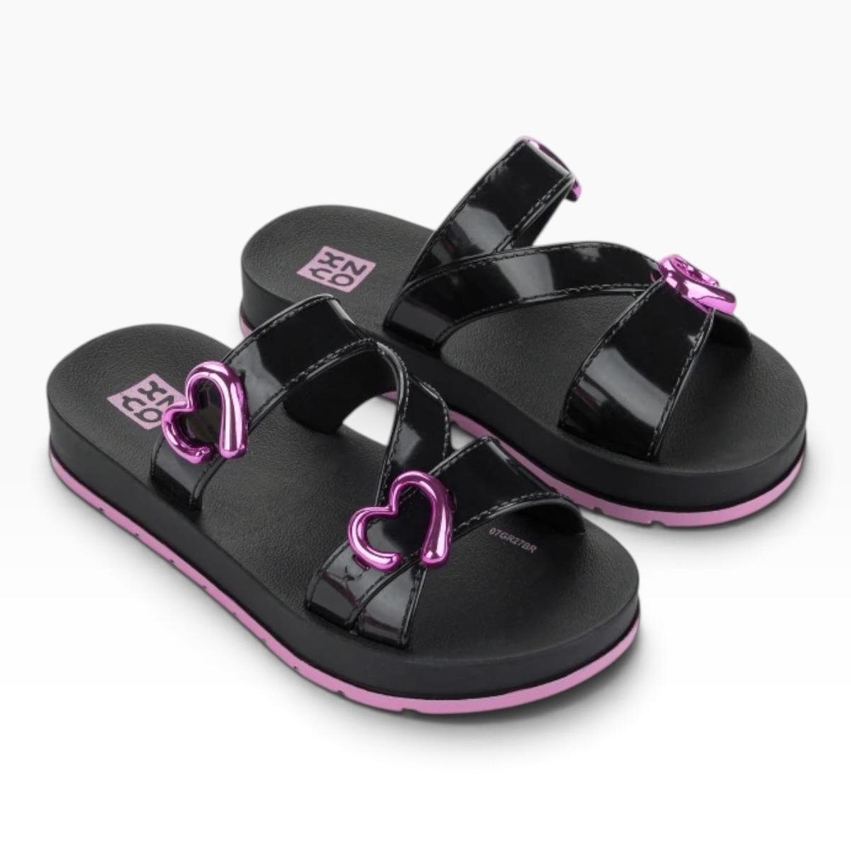 TAMANCO ZAXY INFANTIL MENINA LOVER CASUAL 19418 PRETO Preto 2