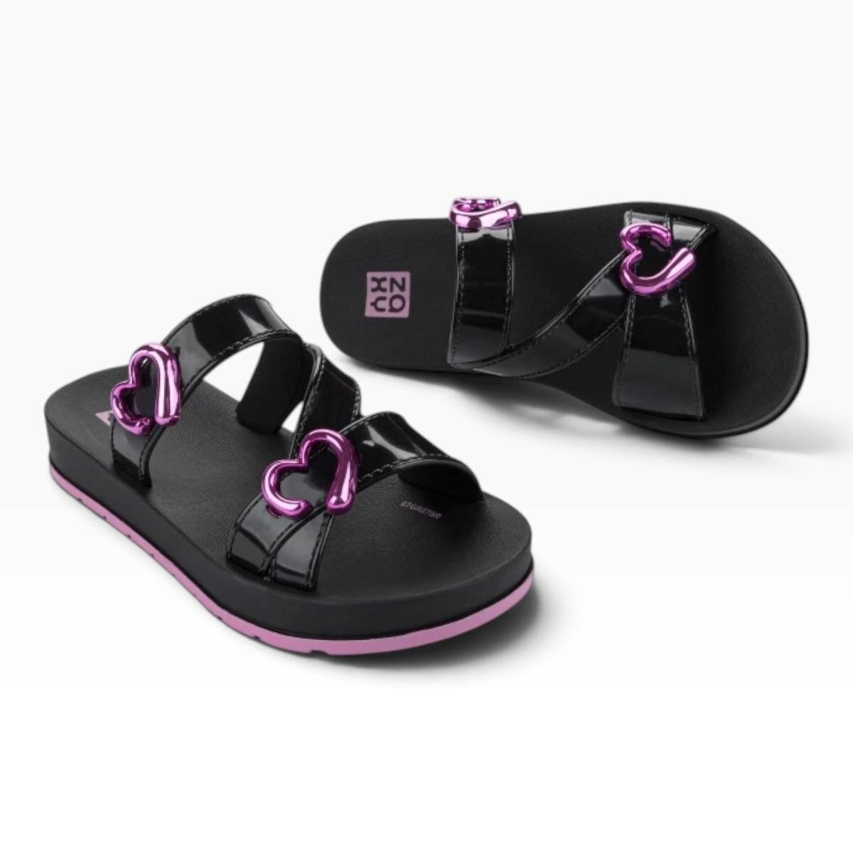 TAMANCO ZAXY INFANTIL MENINA LOVER CASUAL 19418 PRETO Preto 4