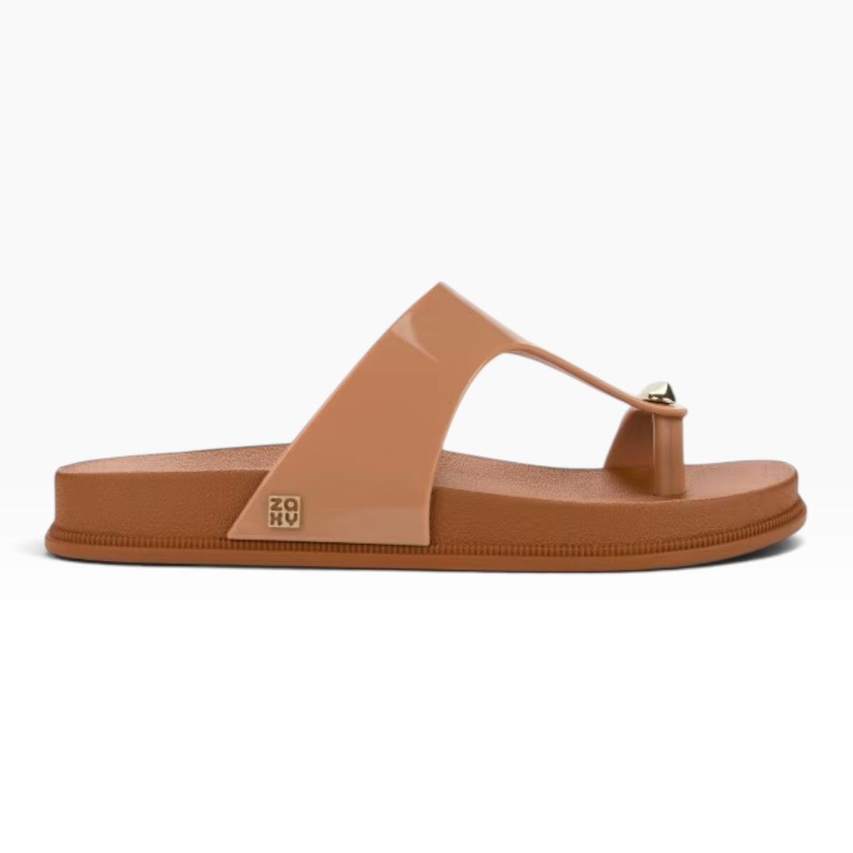 TAMANCO ZAXY FEMININO BUZZ CASUAL 19437 CARAMELO