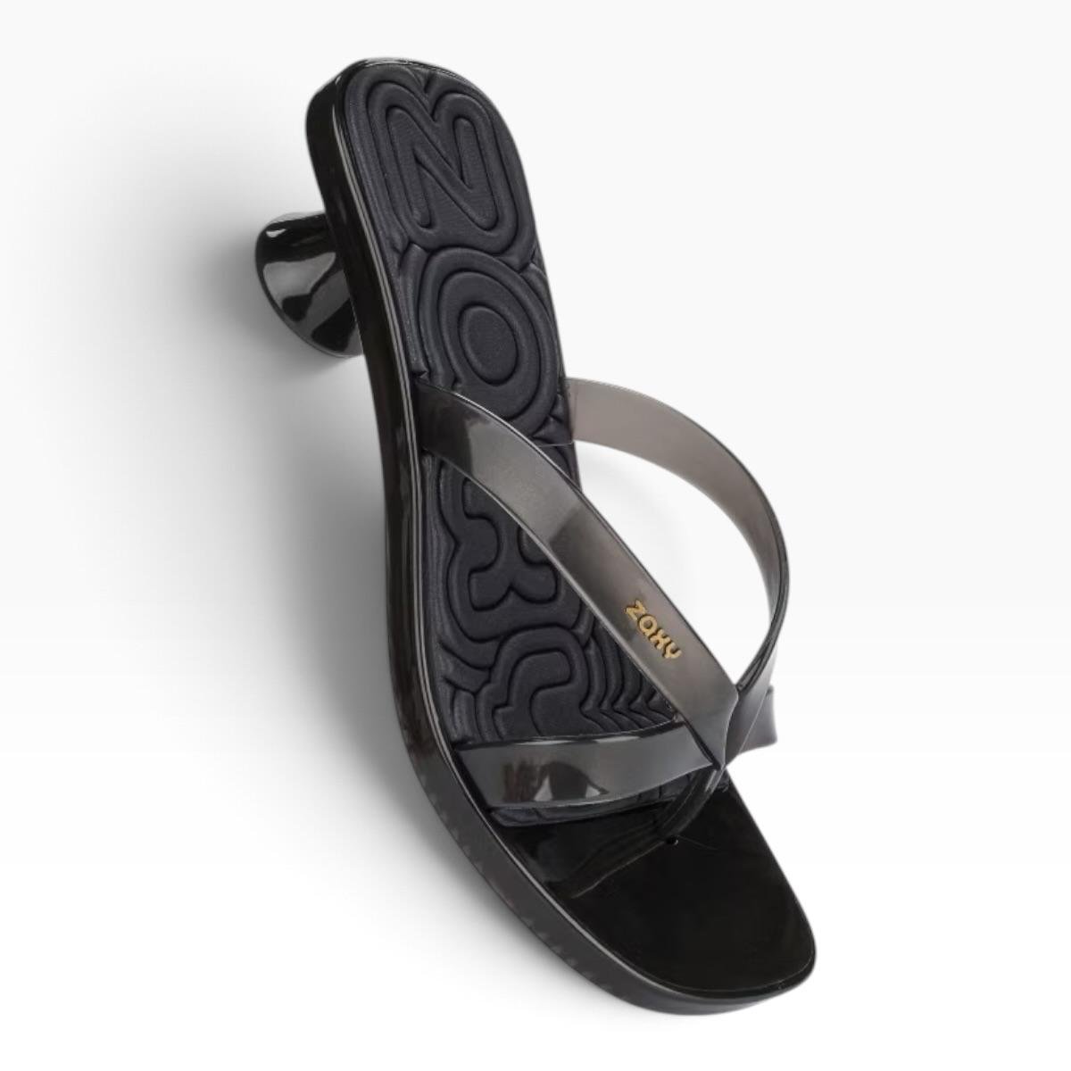 TAMANCO ZAXY FEMININO HIT KITTEN HEEL CASUAL 19528 PRETO Preto 4