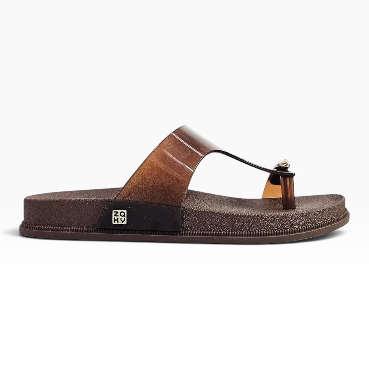 TAMANCO ZAXY FEMININO BUZZ CASUAL 19437 MARROM
