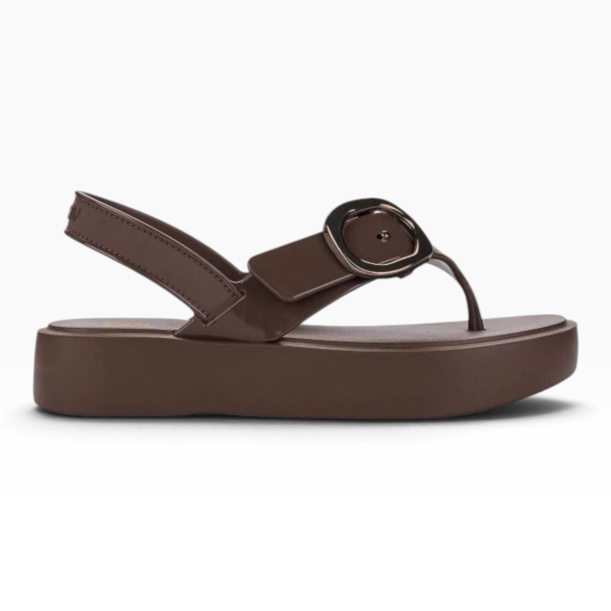 SANDALIA ZAXY FEMININA PLATAFORMA STAR CASUAL 19478 MARROM