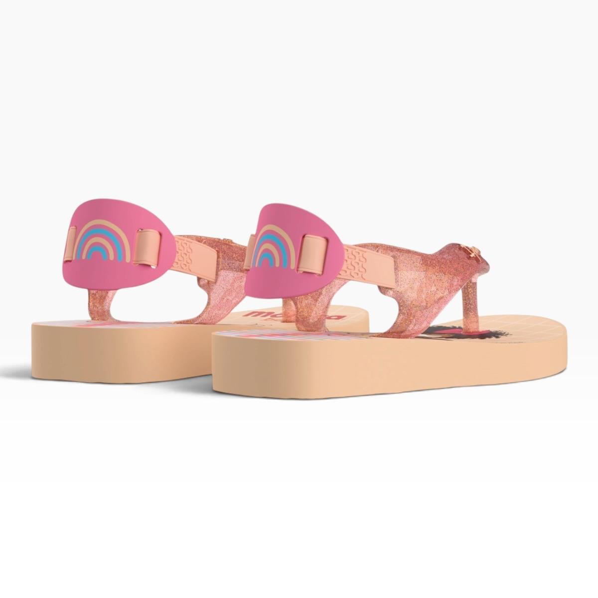 CHINELO IPANEMA INFANTIL BABY MENINA TURMA DA MONICA CASUAL 27636 BEGE Bege/Rosa 4