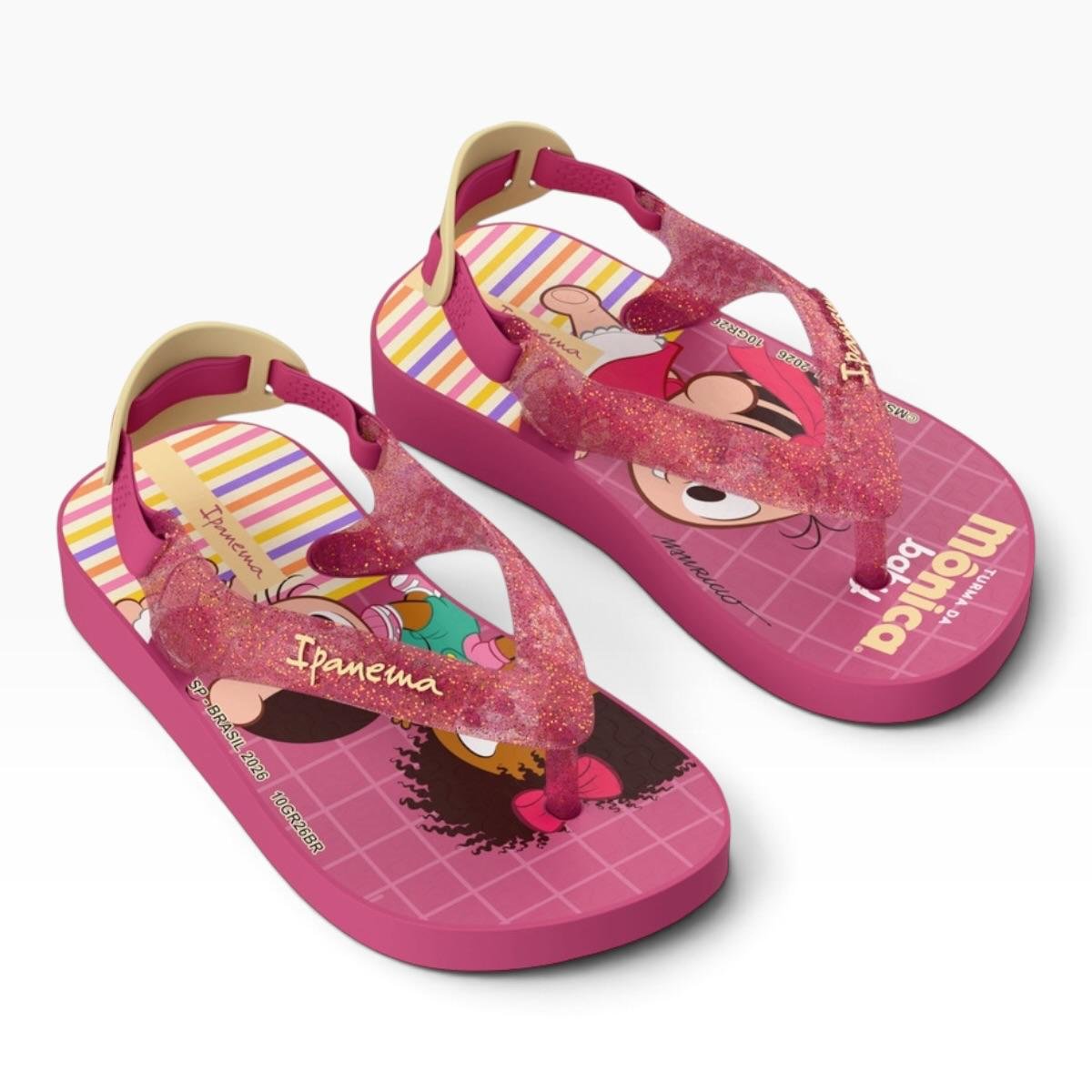 CHINELO IPANEMA INFANTIL BABY MENINA TURMA DA MONICA CASUAL 27636 ROSA Rosa 2