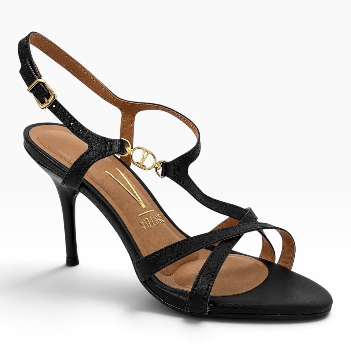 SANDALIA VIZZANO FEMININA SALTO MEDIO CASUAL 6587.102 PRETO Preto 2