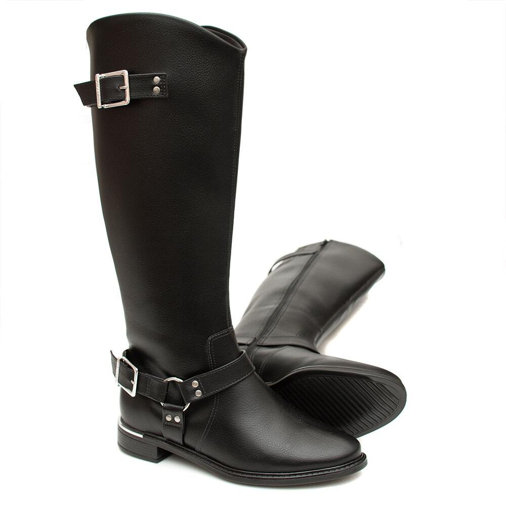 Bota Vizzano Cano Alto Napa Preto Preto 3