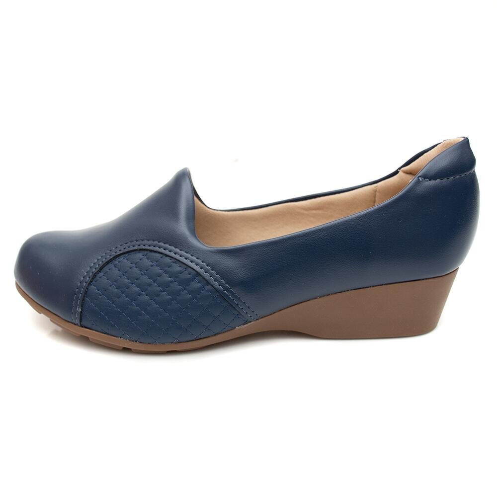 Sapato Anabela Modare Azul Marinho