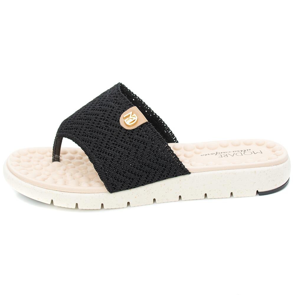 Chinelo Modare Knit Ravello Preto