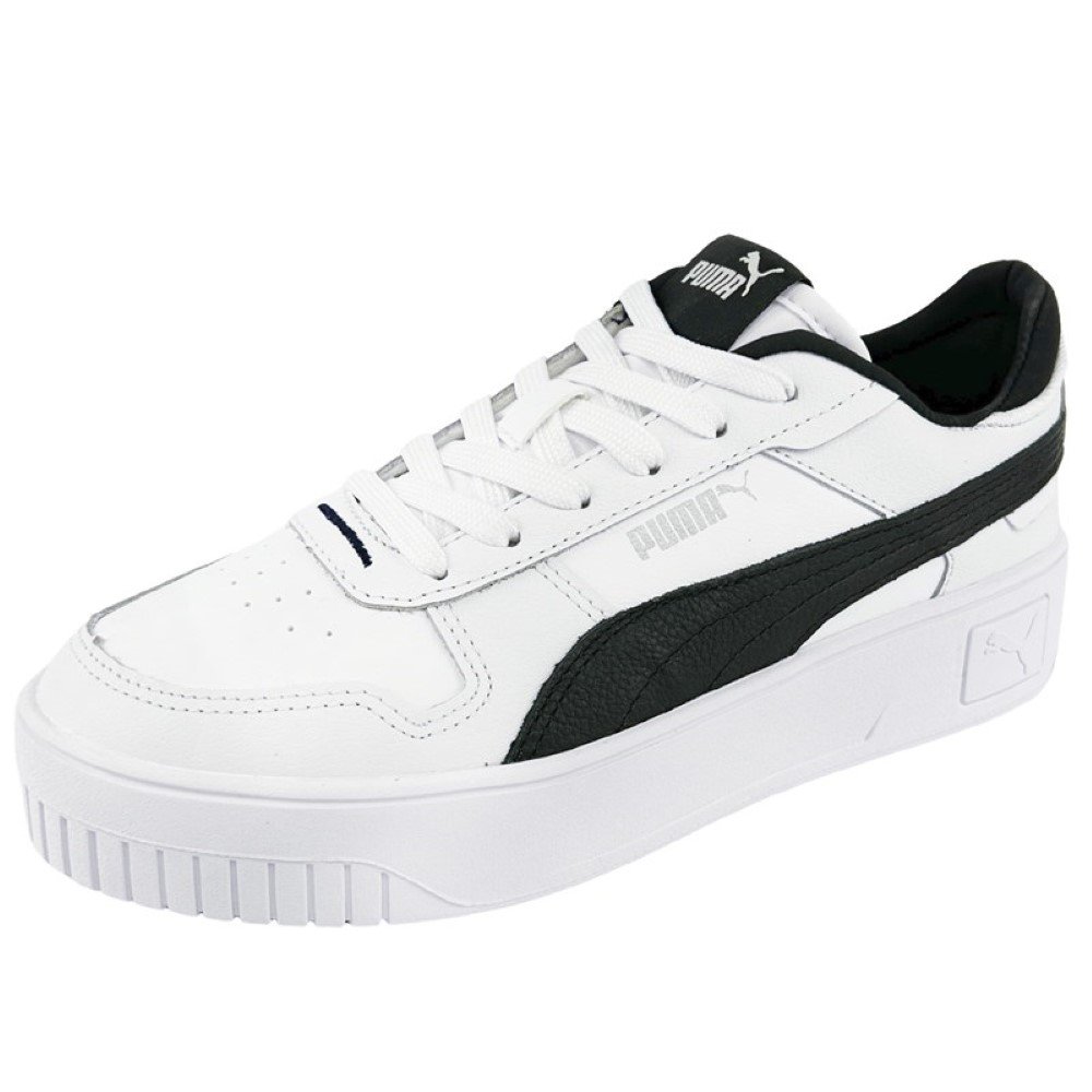 Tênis Puma Carina Street Feminino - Branco e Preto Branco