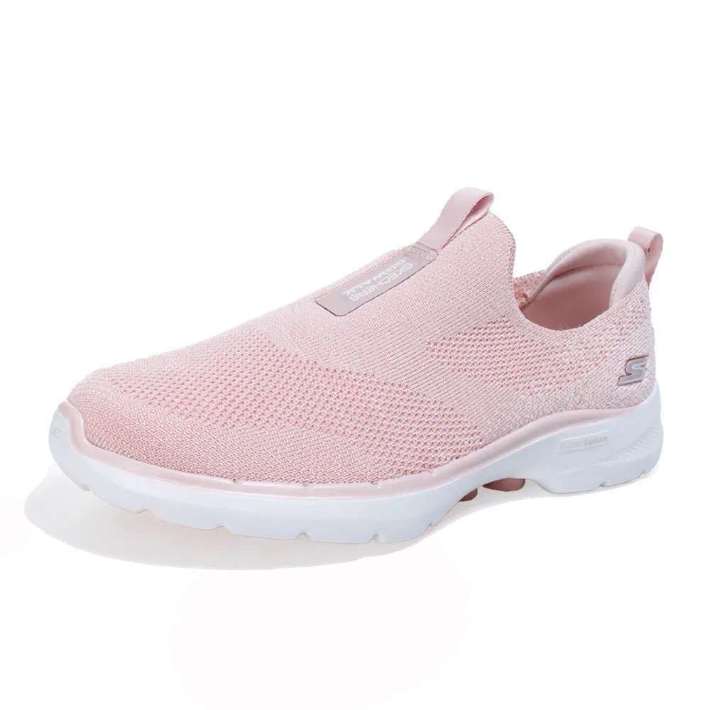 Tênis Skechers Go Walk 6 Feminino - Rosa Rosa 3