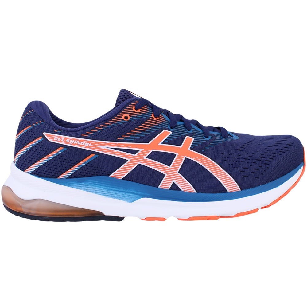 Tênis Asics Gel Shinobi Masculino - Azul e Laranja Azul 3