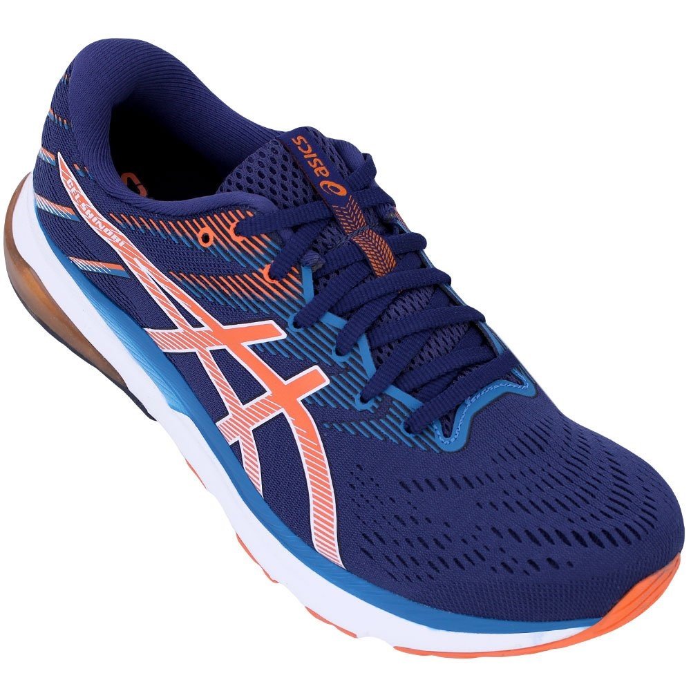 Tênis Asics Gel Shinobi Masculino - Azul e Laranja Azul 4