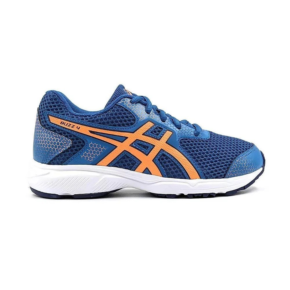 Tênis Asics Buzz IV Infantil - Azul e Laranja Azul 1