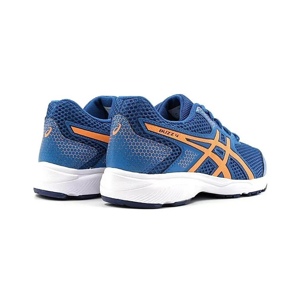 Tênis Asics Buzz IV Infantil - Azul e Laranja Azul 4