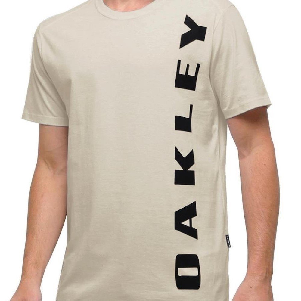 Camiseta Oakley Big Bark Tee Masculina - Off White Bege 3